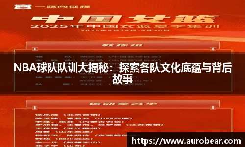 NBA球队队训大揭秘：探索各队文化底蕴与背后故事